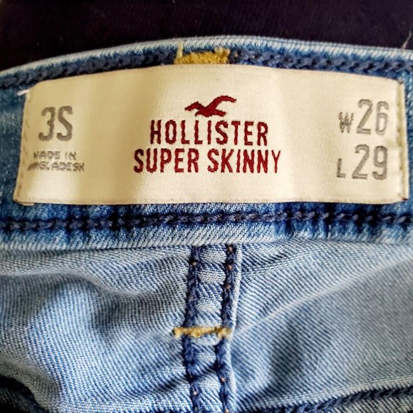 Hollister Womens Super Skinny Jeans Medium Wash - Picture 6 of 6